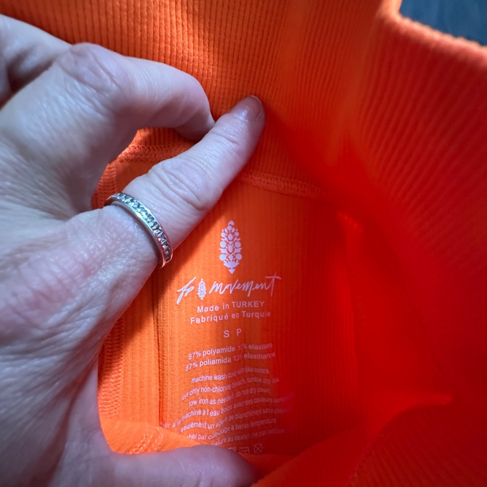 FP Movement by Free People Free Throw Bike Shorts- Burning Up - Picture 9 of 9